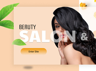 Beauty Salon Landing Page beauty branding design figma landing page ui