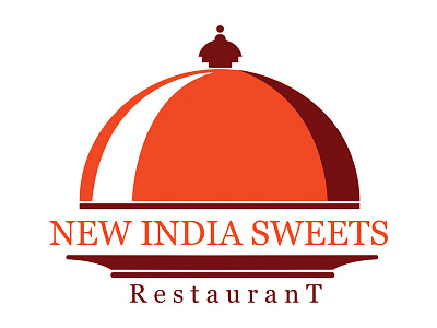 Logo -New India Sweets branding design flat illustration logo vector