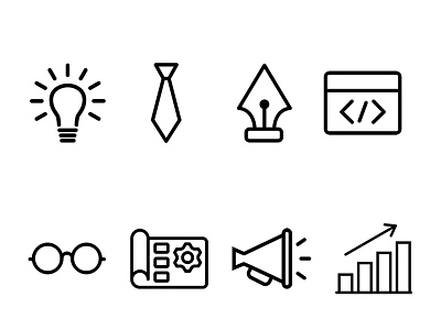 Iconset for different professionals design icon illustration vector