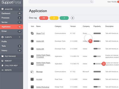 Support concept prototype with framer.js framerjs portal prototype support