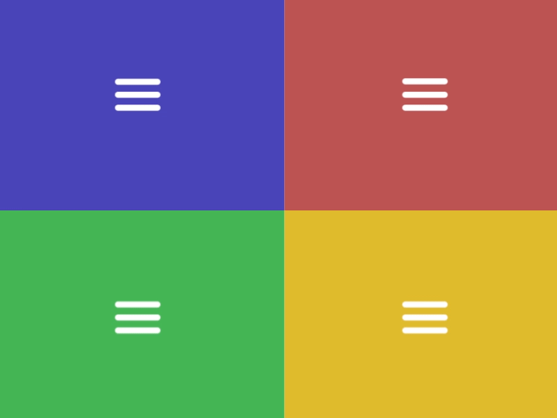 Hamburger Icon transition to another style