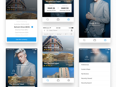 Travel app - hotel list app hotel profile ui