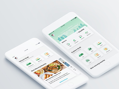 UX and interaction design for Grab app home page app grab interaction superapp ux