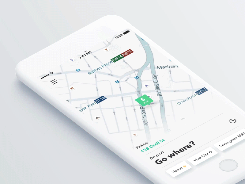 Early micro-interaction exploration for passenger app redesign