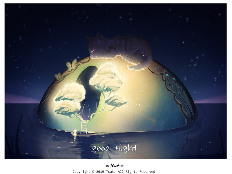 Cat's Dream by heycat on Dribbble