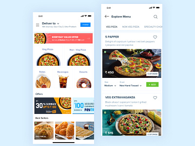 Domino's Landing & Explore Menu