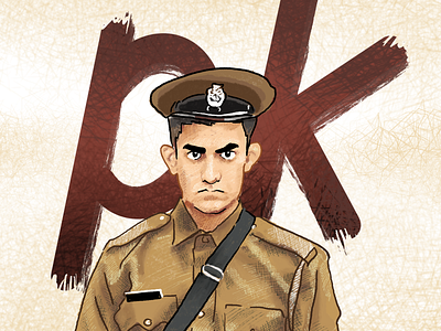 PK Aamir khan Illustration