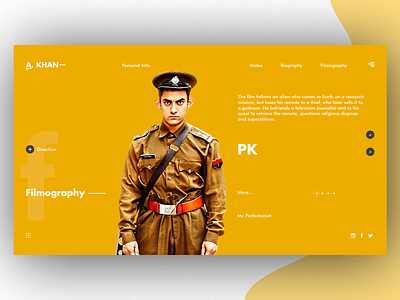 Aamir Khan web design design flat typography ui ui ux design ui design vector web web design website