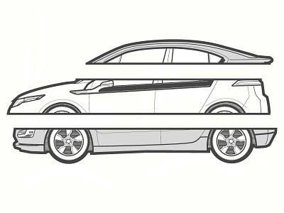 Chevrolet Volt Illustration illustration