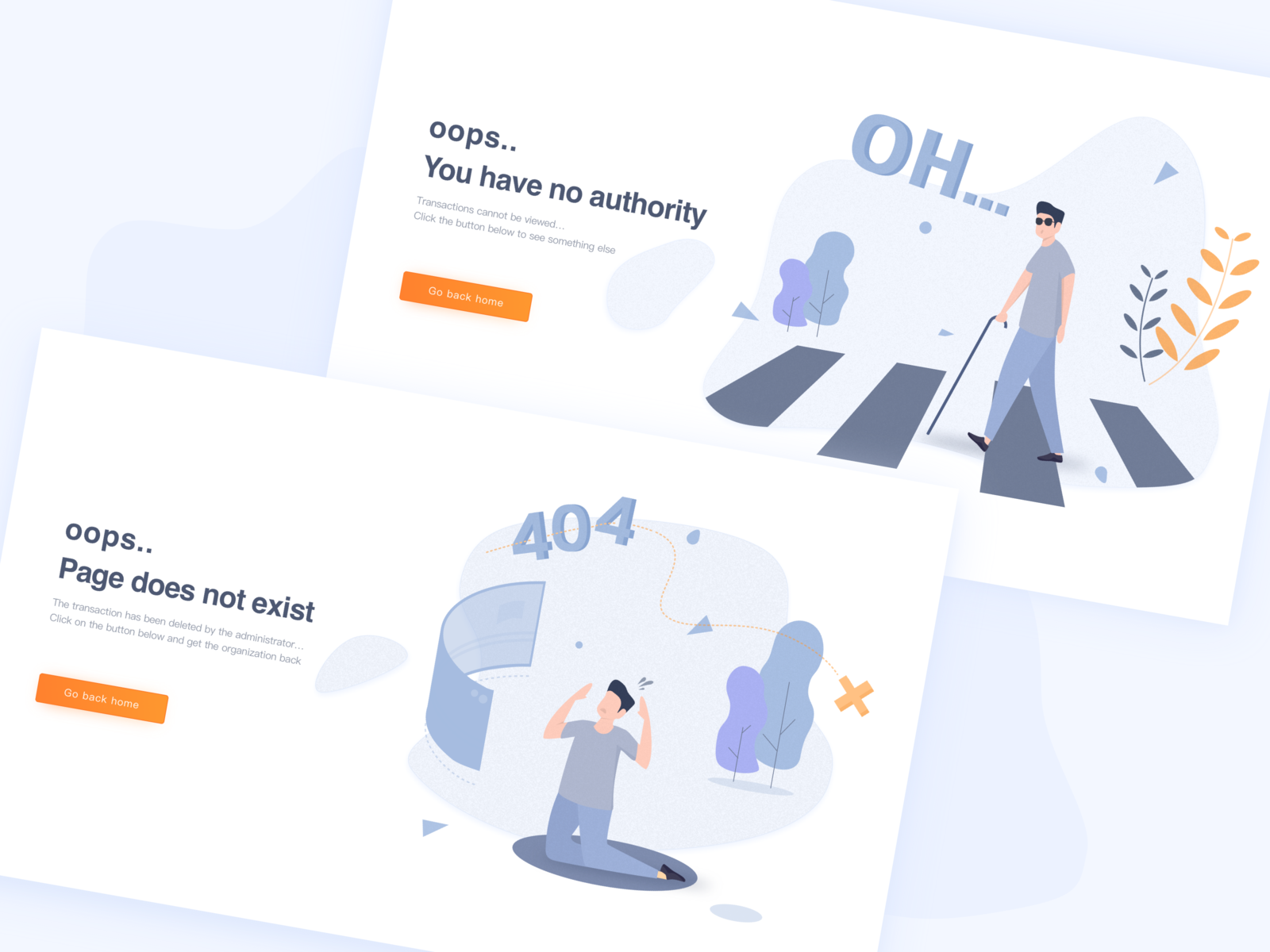 Error and 404 page