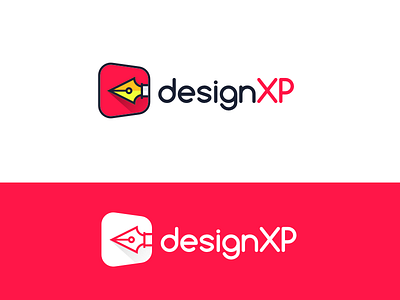 Logo - DesignXP UX/UI Professional Training branding design flat icon illustration logo minimal typography vector