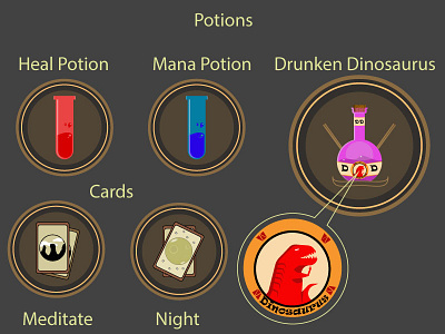 Potions design flat illustration logo vector