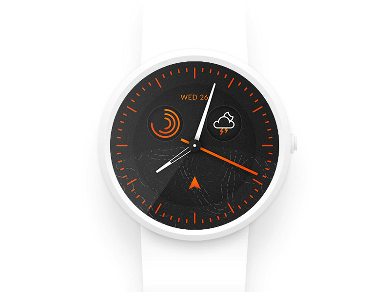 Smart watch design - Daily UI #014 sport outdoor orange time android wear apple watch clock moto 360 watch smart watch 014 dailyui ui daily