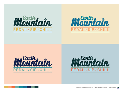 Earth Mountain Bicycle - Minimalist Logo