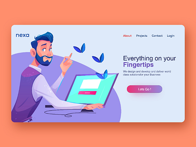 Landing page design ui ux website webdesign