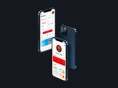 Vodafone Idea App Redesign appui black case study dark minimal mobile mobileui redesign telecom ui uiux ux