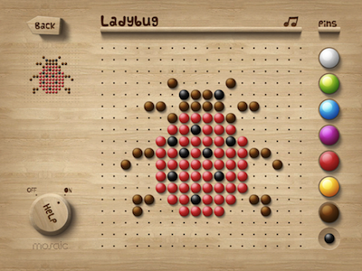 MosaicHD - iPad board game application children custom design game interactive ios ipad mobile ui