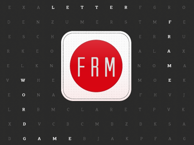 The FRM - splash screen development game ios ipad iphone production programming word