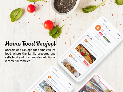 UI UX Home Food Application adobe xd app mobile design mobile ui ui ux uxdesign uxui