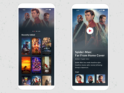 Movies Screen UI UX Design - Speed Art Tutorial