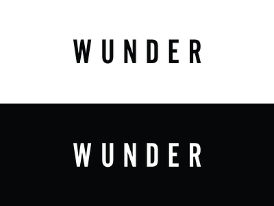 Wunder Logo branding design logo typogaphy vector