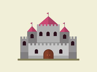 Castle. 2d 2d art adobe adobe illustrator adobeillustator art artist building design flat flatdesign flatillustration illustration illustrator vector vector illustration vectorart