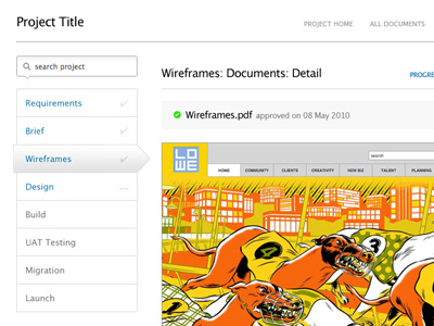 Project Management Interface