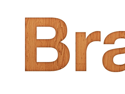 in progress brown helvetica logo nature typography white wood
