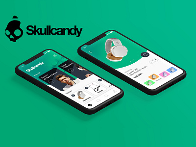 Skullcandy_App app design app design branding colourfull design ecommerce flat headphone logo mobile app music payment ui userinterface ux