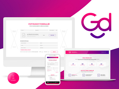 Guide & Discover Web + Logo Design adobe xd czech design logo logo design ui ux web website website design