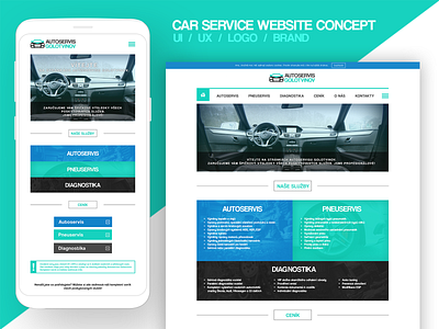 Car service website design 2017