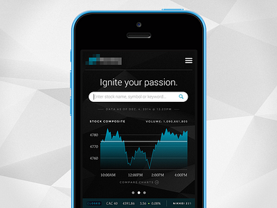 Stocks on Stocks on Stocks chart graph iphone mobile stock