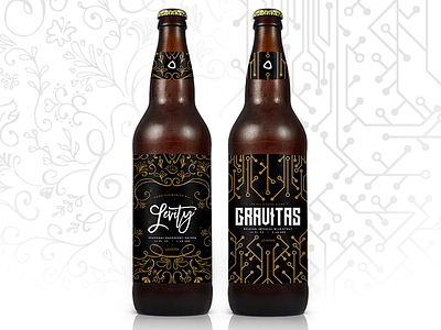 Levity + Gravitas beer label
