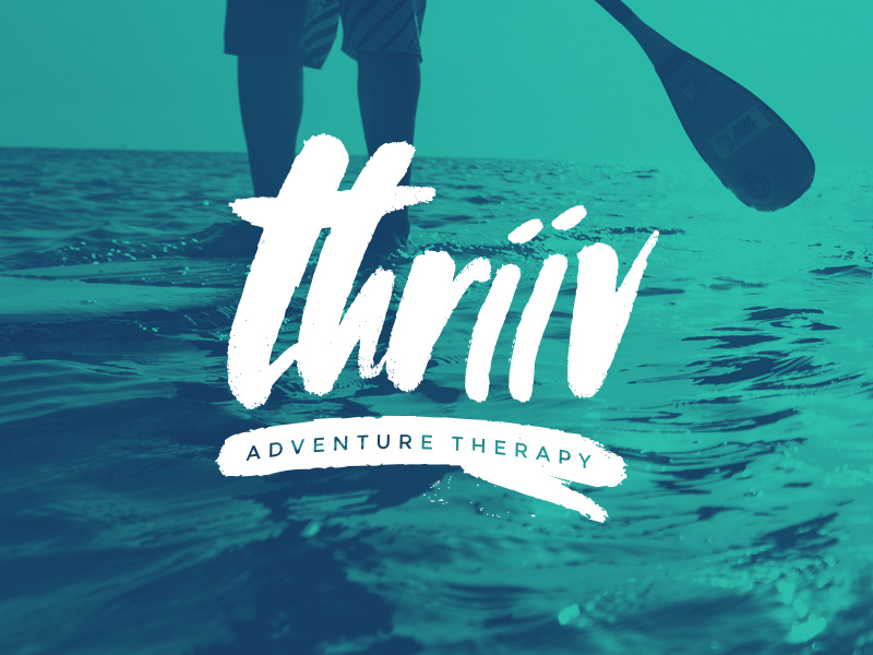 thriive brush paddleboard therapy logo