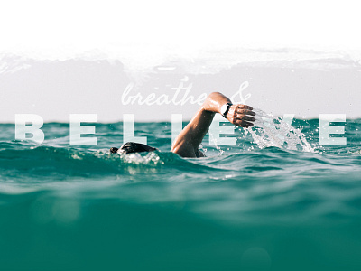 Breathe & Believe design personal site surf travel ui