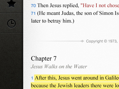Bible Gateway iPad Scripture bible book paper sidebar texture