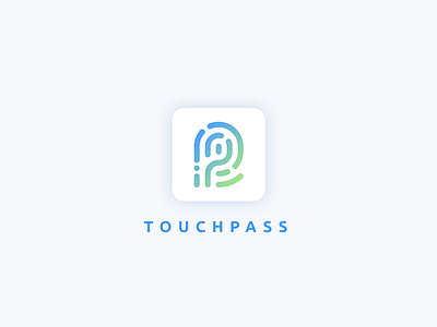 Touchpass App logo app fingerprint logo passport password photoshop touch