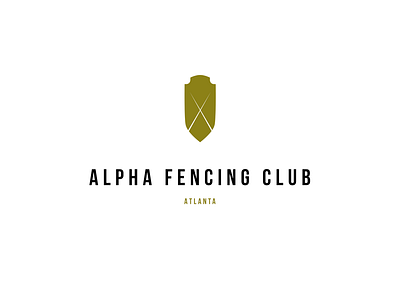 Alfa Fencing Club fencing logo photoshop