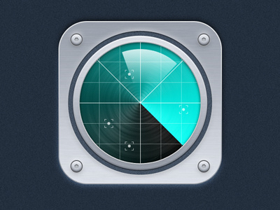 FriendMonitor icon. Ver.1 app apple icon monitor radar