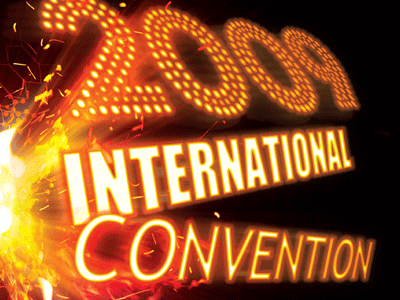 Convention Program editorial design magazine cover typography