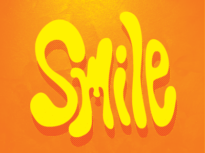 Smile! illustrator photoshop smile typography