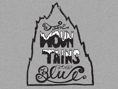 Mountains are blue
