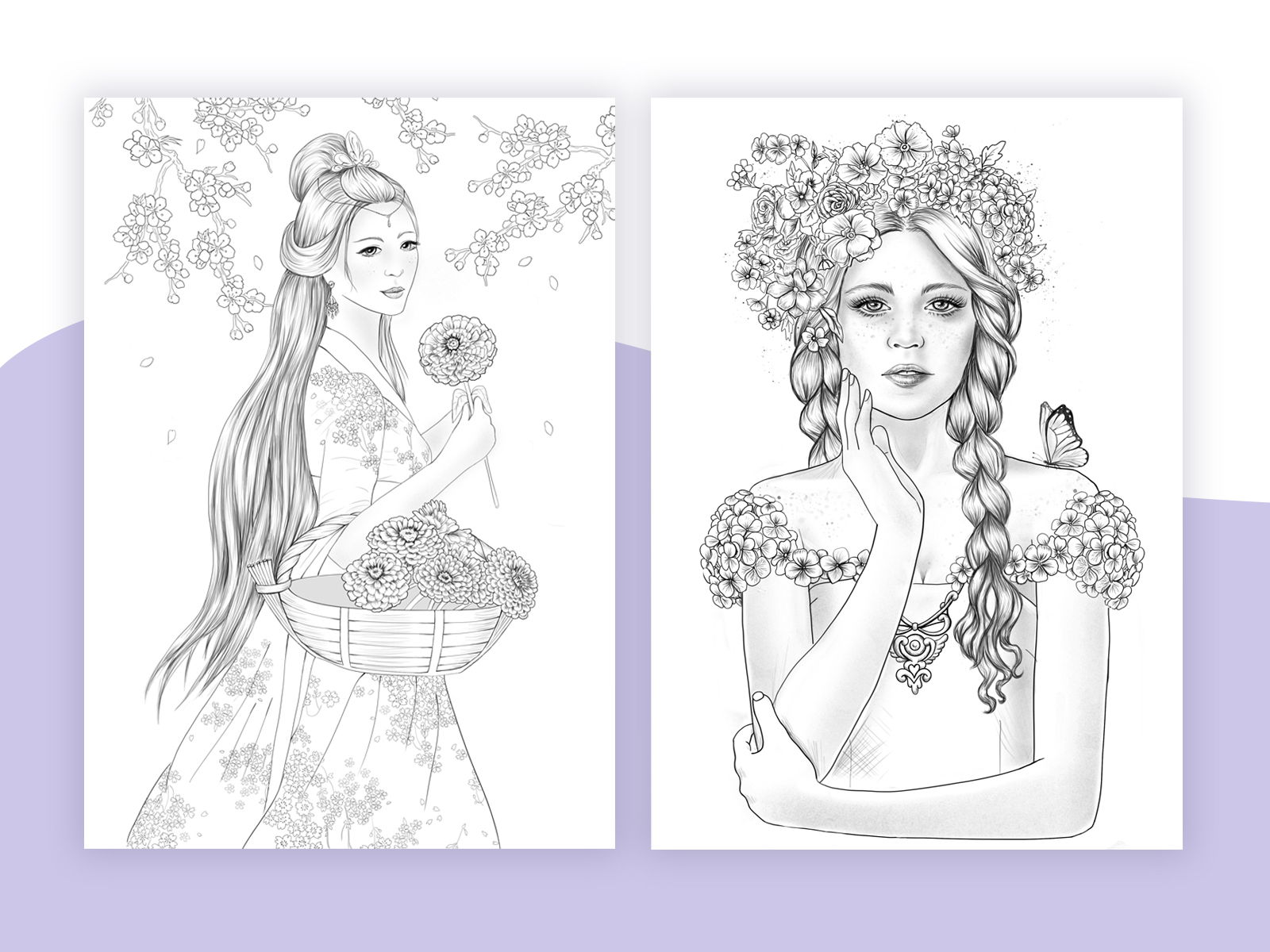 Premium Coloring Pages by Margarita Atanasova on Dribbble