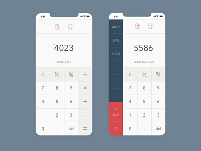 Daily UI #004 — Calculator 004 calculator concept dailyui ui