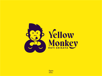 Yellow Monkey beverage branding design designlogo fnb food fruit icon illustration logo logotype modern monkey simple simplemakeitperfect srikaya