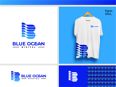 BLUE OCEAN agency branding design designlogo illustration logo logotype marketing modern simple simplemakeitperfect socialmedia