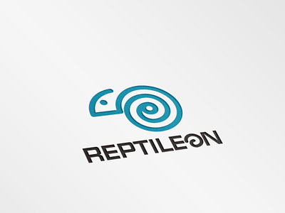 REPTILEON animal branding chameleon designlogo lineart logo reptile simple simplemakeitperfect tech technology