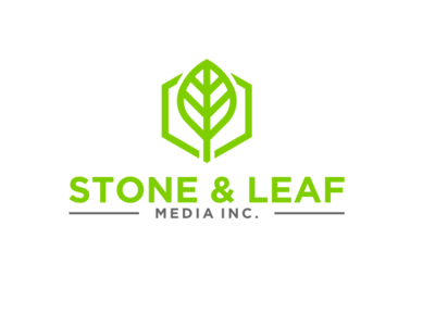 Stone and Leaf branding clean contentcreator designlogo geometric logo media simplelogo simplemakeitperfect technology web