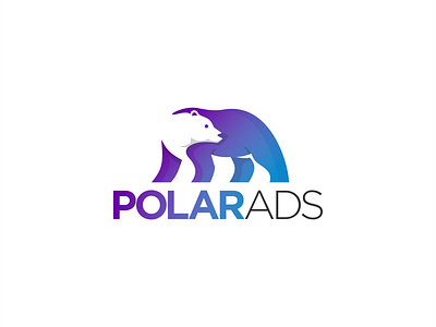 Polar Ads ads animal animal logo branding designlogo gradation logotype modern modern logo polar simple simplemakeitperfect technology