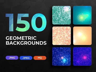 150 Geometric Triangle Backgrounds abstract bundle colorful background geometric background geometric shapes low poly minimal modern polygon backgrounds texture triangle vibrant color